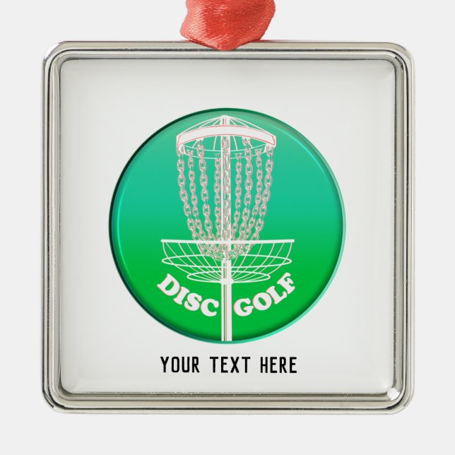 Disc Golf Frisbee Cage Metal Tree Decoration (Front)