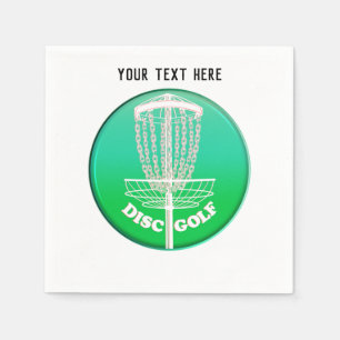 Disc Golf Frisbee Cage Napkin