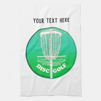 Disc Golf Frisbee Cage Tea Towel
