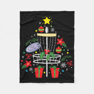 Disc Golf Frisbee Christmas Ornament Tree Funny Gi Fleece Blanket