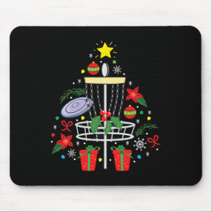Disc Golf Frisbee Christmas Ornament Tree Funny Gi Mouse Mat