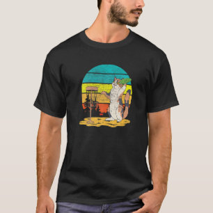 Disc Golf Frisbee Golf Disc Sport Players Cute Cat T-Shirt