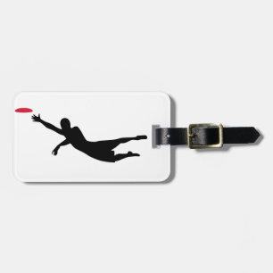 Disc golf frisbee luggage tag
