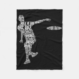 Disc Golf Frisbee Men Kids Fleece Blanket