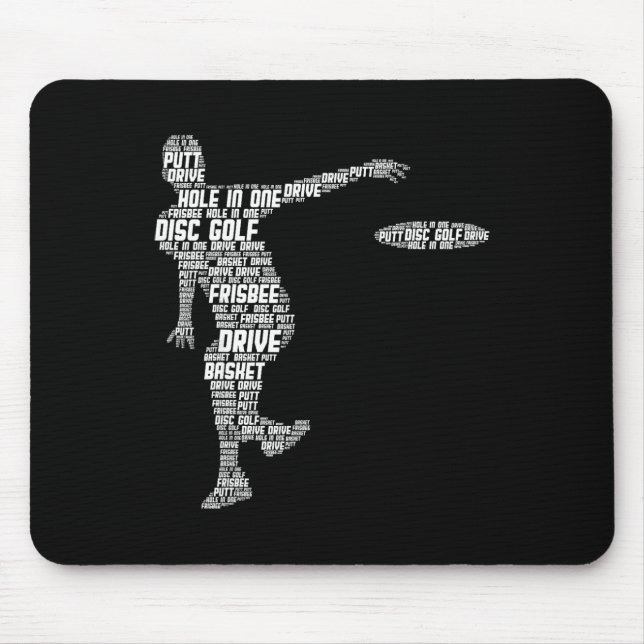Disc Golf Frisbee Men Kids  Mouse Mat (Front)