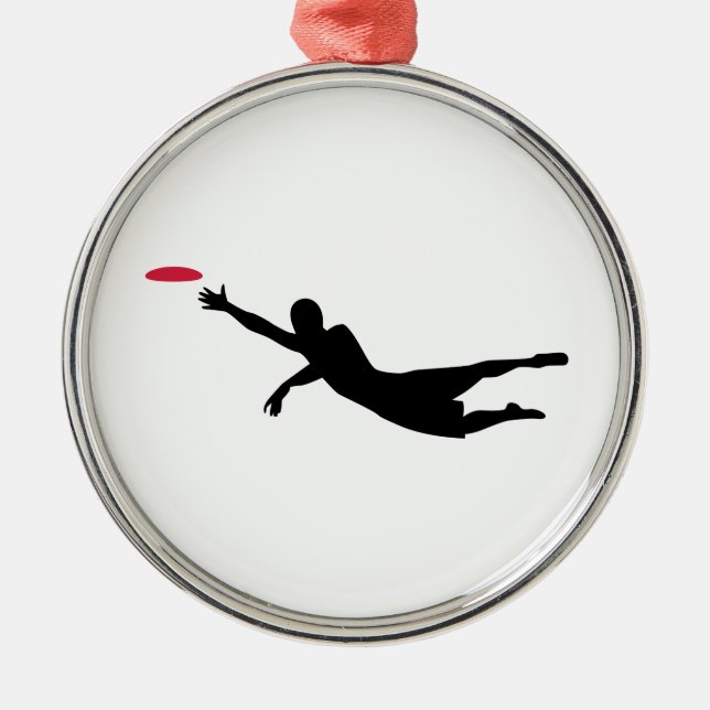 Disc golf frisbee metal tree decoration (Front)