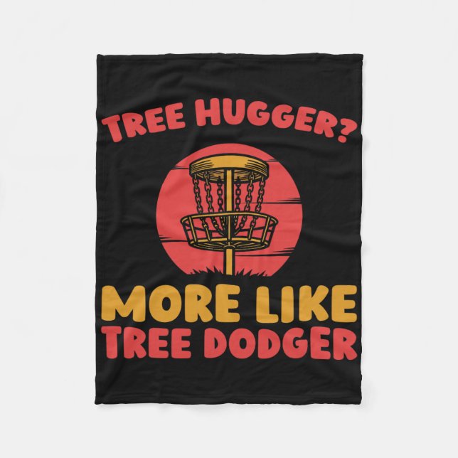 Disc Golf Frisbee Outdoor Sport - Tree  Fleece Blanket (Front)