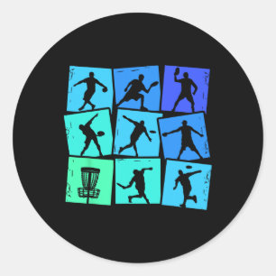 Disc Golf Frisbees Men Kids Boys Classic Round Sticker