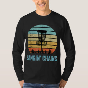 Disc Golf Funny Banging Chains Retro Disc Golf Gif T-Shirt