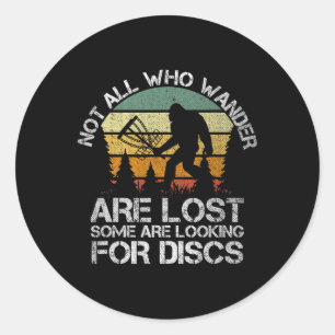 Disc Golf Funny Bigfoot Tee For Men Women Apparel Classic Round Sticker