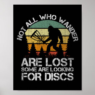 Disc Golf Funny Bigfoot Tee For Men Women Apparel Poster