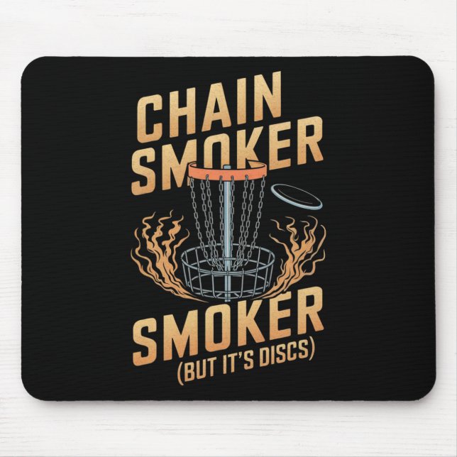 Disc Golf Funny Design For Men Women Disc Golf Pla Mouse Mat (Front)