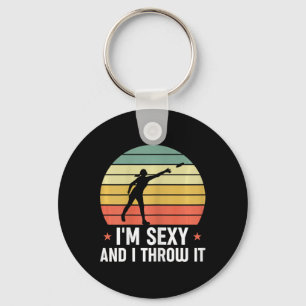 Disc Golf Funny Disc Golfer I'm Y And I Throw It F Key Ring