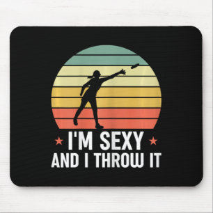Disc Golf Funny Disc Golfer I'm Y And I Throw It F Mouse Mat