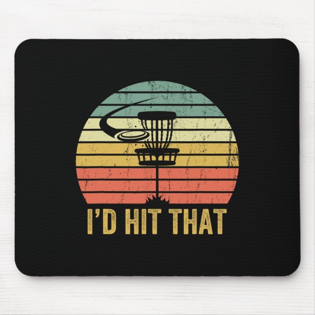 Disc Golf Funny Frisbee Disc Sport Father's Day  Mouse Mat (Front)