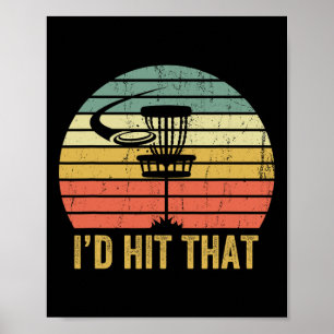 Disc Golf Funny Frisbee Disc Sport Father's Day Poster
