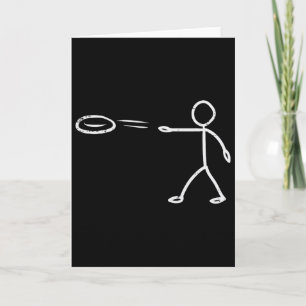 Disc Golf Funny Frisbee Frolf Men Women Kids Card