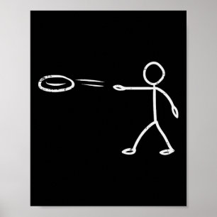 Disc Golf Funny Frisbee Frolf Men Women Kids  Poster