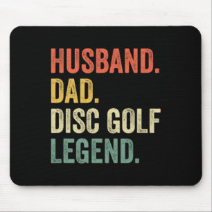 Disc Golf Funny Husnd Dad Legend Father's Day Mouse Mat
