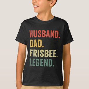 Disc Golf Funny Husnd Dad Legend Vintage Frisbee S T-Shirt