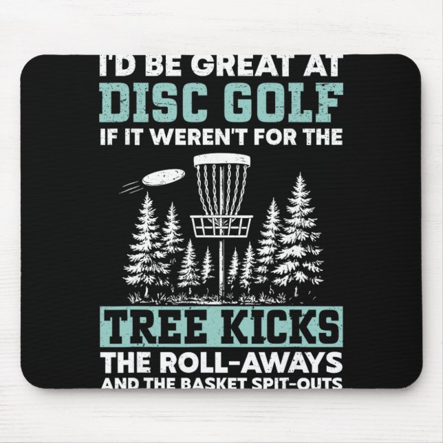 Disc Golf Funny  Mouse Mat (Front)