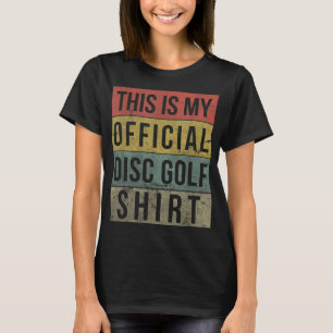 Disc Golf Funny Retro Official Kids Frisbee Golf T-Shirt