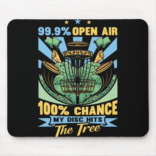 Disc Golf Gift Disc Golfer Stuff And Accessories F Mouse Mat (Front)