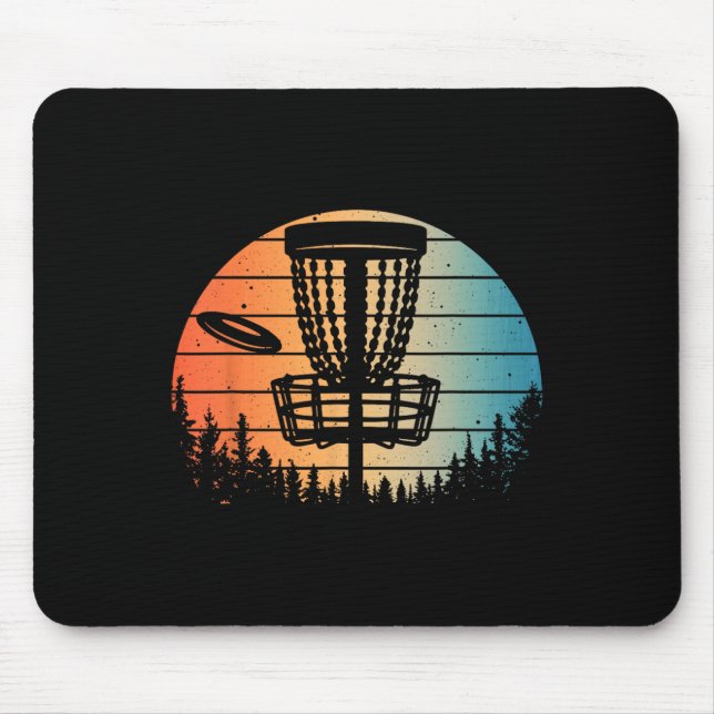 Disc Golf Gift Disc Golfer Stuff And Accessories F Mouse Mat (Front)