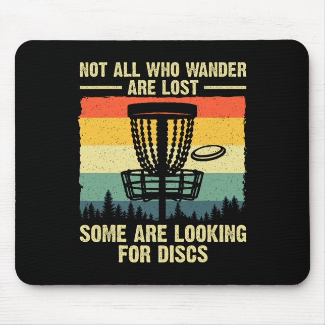 Disc Golf Gift Disc Golfer Stuff And Accessories  Mouse Mat (Front)