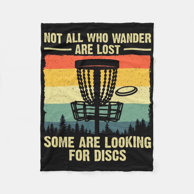 Disc Golf Gift Disc Golfer Stuff And Accessories U Fleece Blanket (Front)