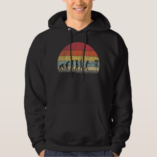 Disc Golf Gift Retro Evolution Disc Golf Hoodie