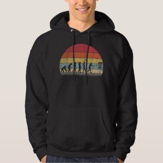 Disc Golf Gift Retro Evolution Disc Golf Hoodie