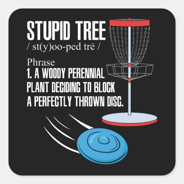 Disc Golf Gifts Square Sticker (Front)