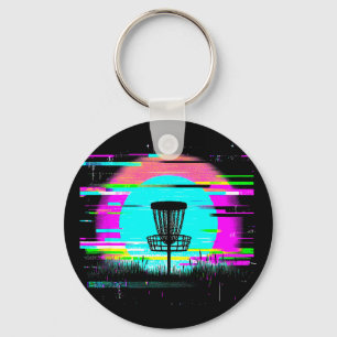Disc Golf Glitch - Vintage Disc Golf Lover Key Ring