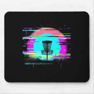 Disc Golf Glitch - Vintage Disc Golf Lover  Mouse Mat