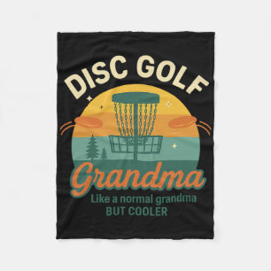 Disc Golf Grandma Putt Queen Arc  Fleece Blanket