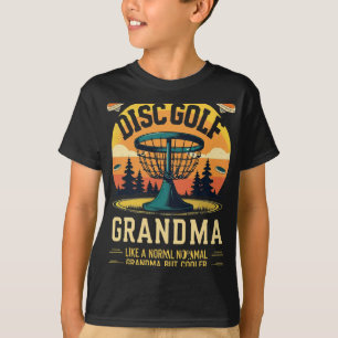 Disc Golf Grandma Sunset Sket T-Shirt