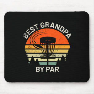 Disc Golf Grandpa Best Grandfather By Par Frisbee  Mouse Mat