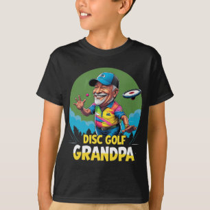 Disc Golf Grandpa – Green Dge Cap-throw Retro  T-Shirt