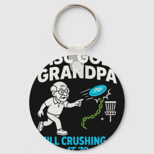 Disc Golf Grandpa Still Crushing It At 70 Tee Key Ring
