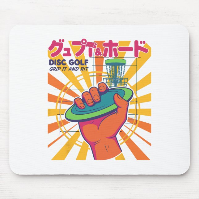Disc Golf Grip It And Rip It Flying Disc Fun  Mouse Mat (Front)