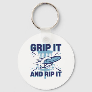 Disc Golf Grip It And Rip It Flying Disc Sket Key Ring