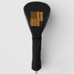 Disc Golf Halloween USA FLAG For DISCGOLF PLAYER Head Cover