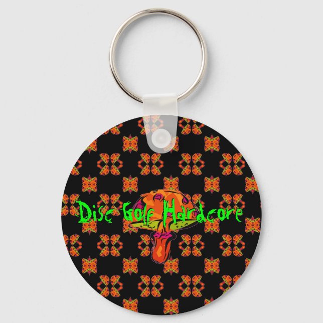 Disc Golf Hardcore Key Ring (Front)