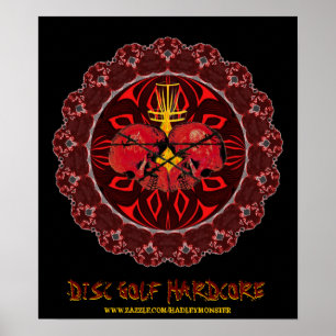 DISC GOLF HARDCORE POSTER