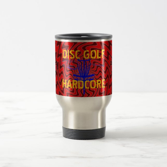 DISC GOLF HARDCORE TRAVEL MUG (Center)