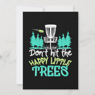 Disc Golf Hit The Happy Little Trees Invitation