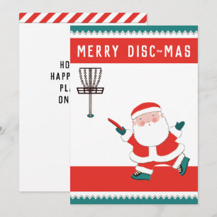 Disc Golf Holiday Christmas Cards