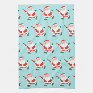 Disc Golf Holiday Decor Tea Towel