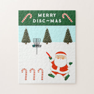 Disc Golf Holiday Gift Jigsaw Puzzle